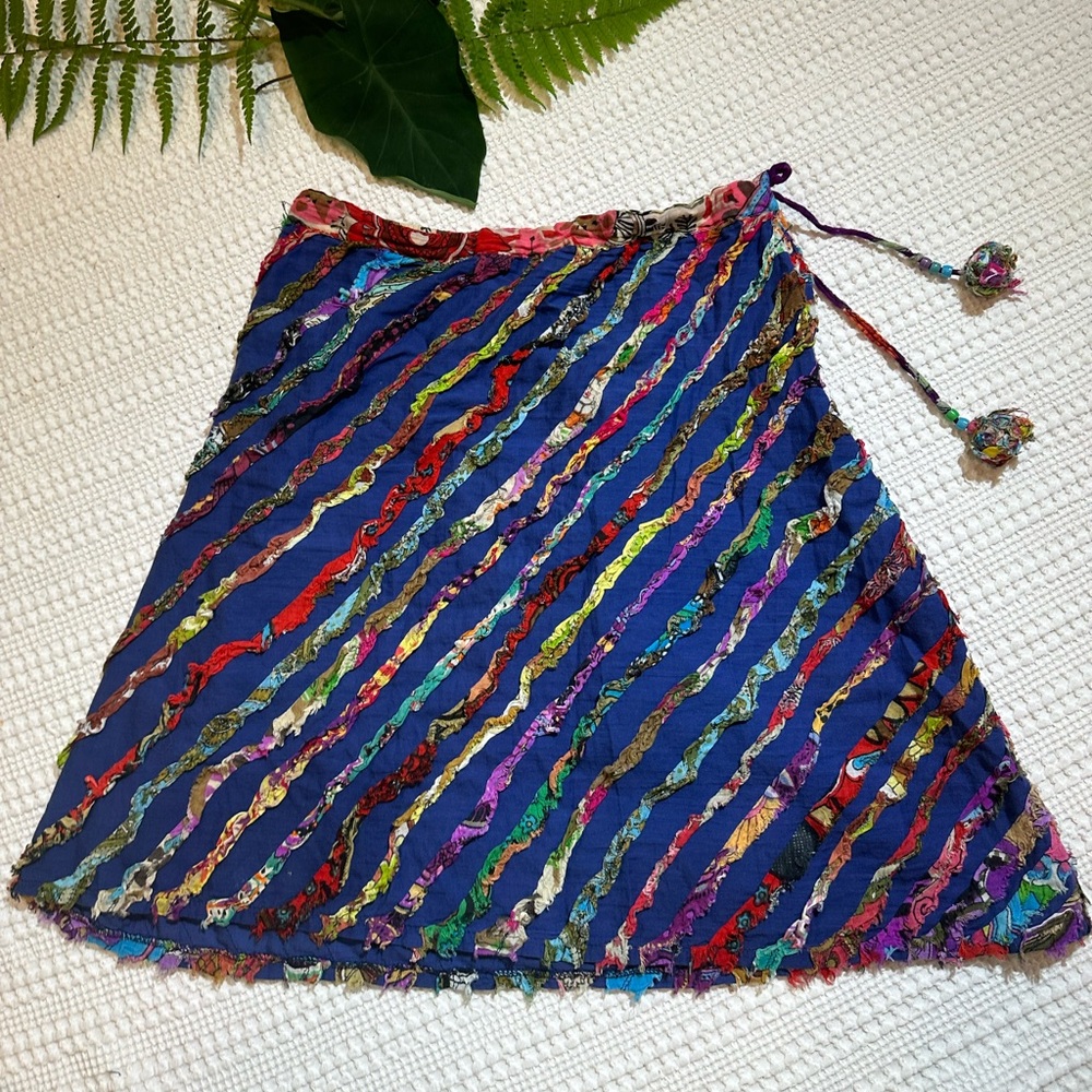 Coastal Hippy Vibes Silly Yeti Skirt Size S